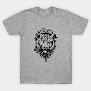 Tiger Wild Animal Nature Illustration Art Tattoo T-Shirt